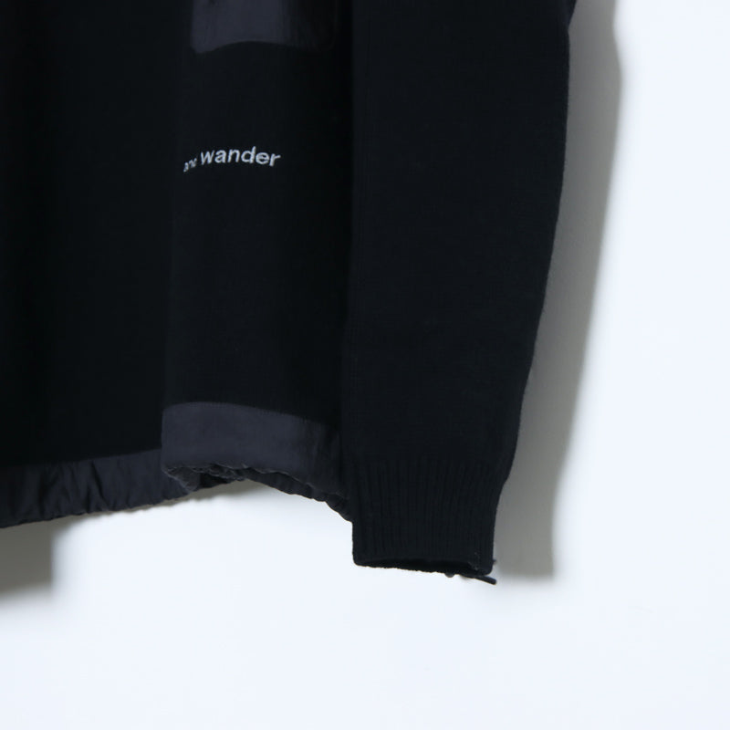 and wander(アンドワンダー) Shetland wool sweater 画像29