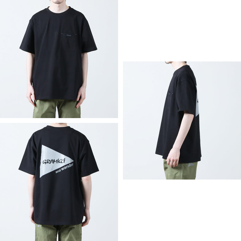 and wander(アンドワンダー) × gramicci BACKPRINT TEE 画像3