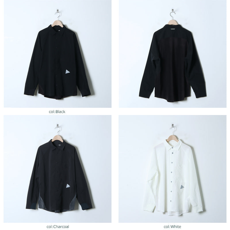 and wander(アンドワンダー) 23 fleece base LS shirt 画像2