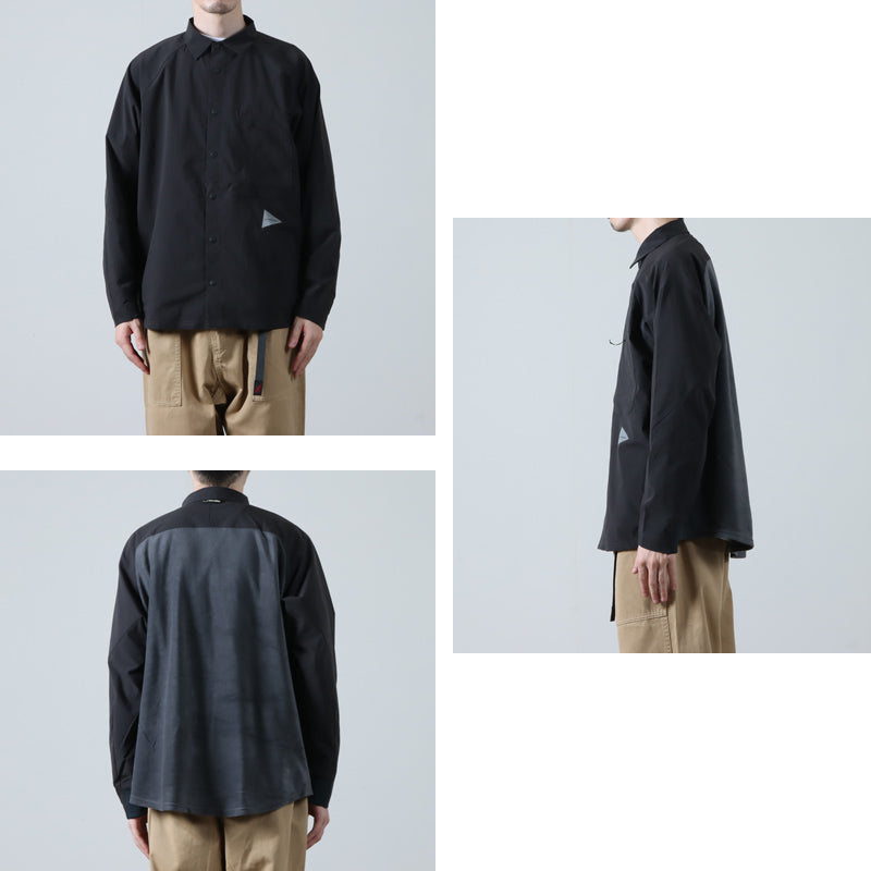 and wander(アンドワンダー) 23 fleece base LS shirt 画像3