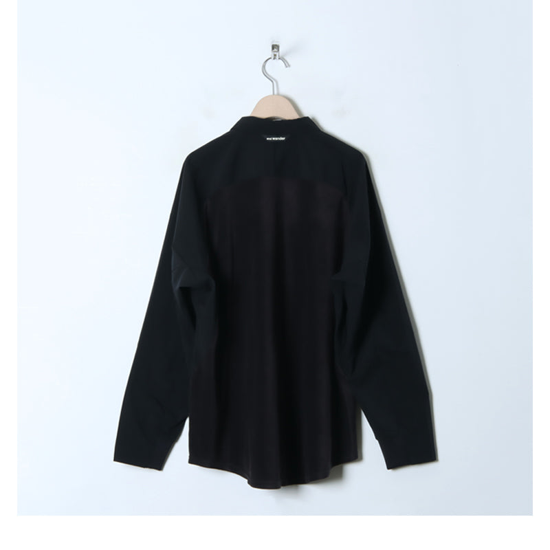 and wander(アンドワンダー) 23 fleece base LS shirt 画像16