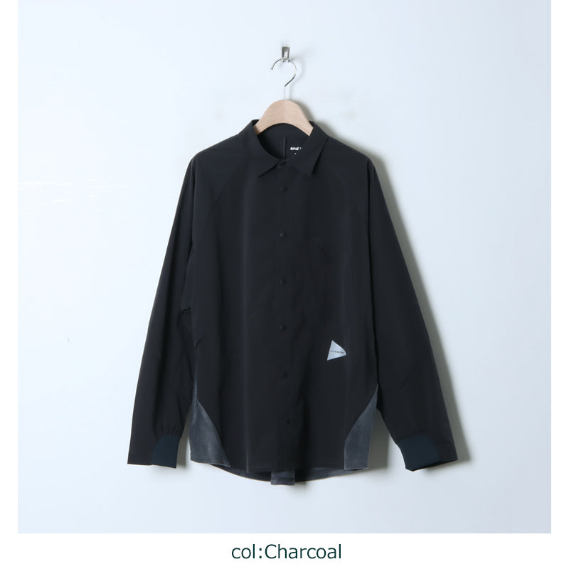 and wander(アンドワンダー) 23 fleece base LS shirt 画像17