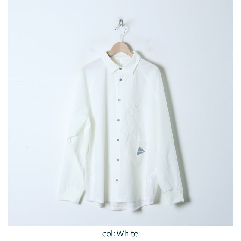 and wander(アンドワンダー) 23 fleece base LS shirt 画像18