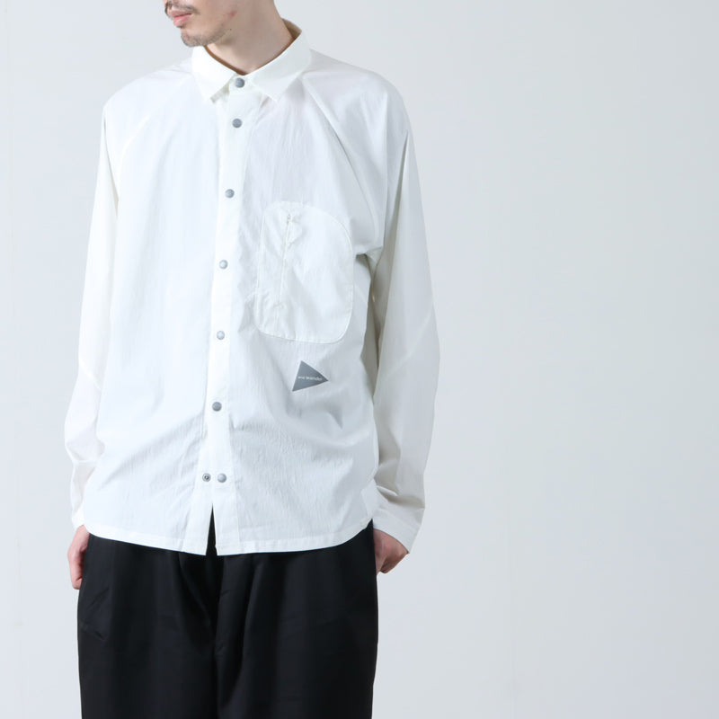 and wander(アンドワンダー) 23 fleece base LS shirt 画像6