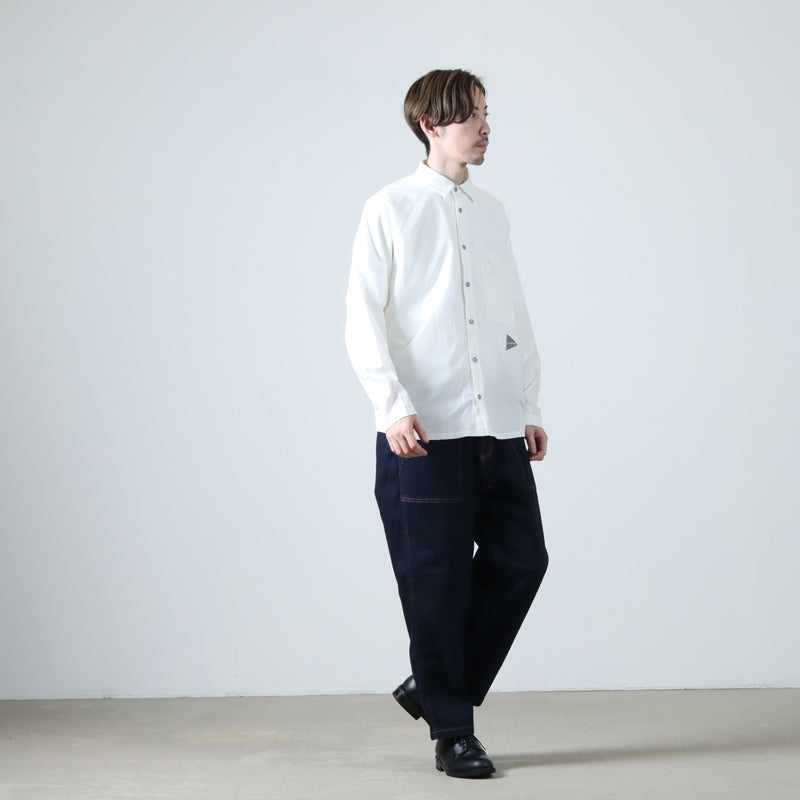 and wander(アンドワンダー) 23 fleece base LS shirt 画像9