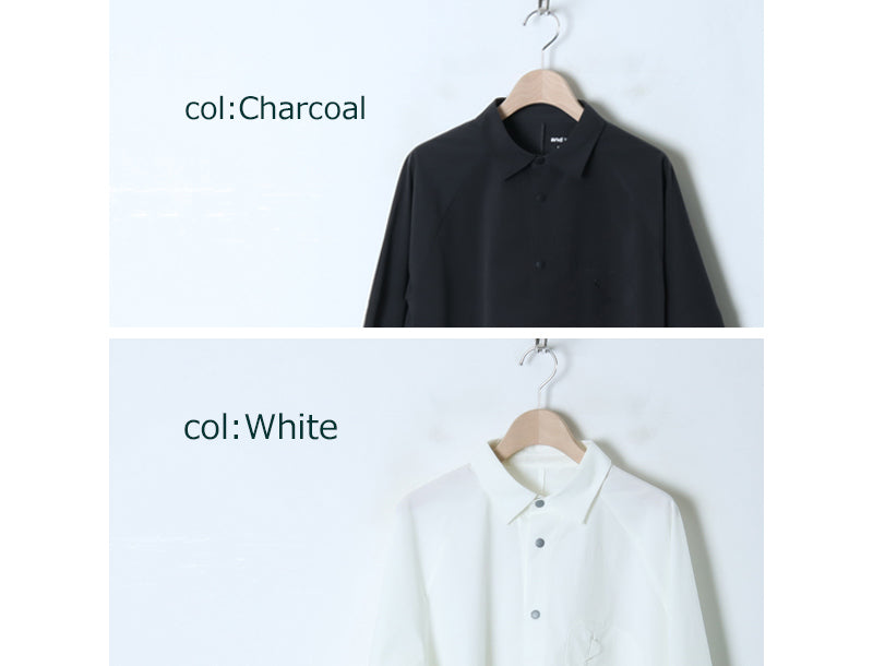 and wander(アンドワンダー) 23 fleece base LS shirt 画像26