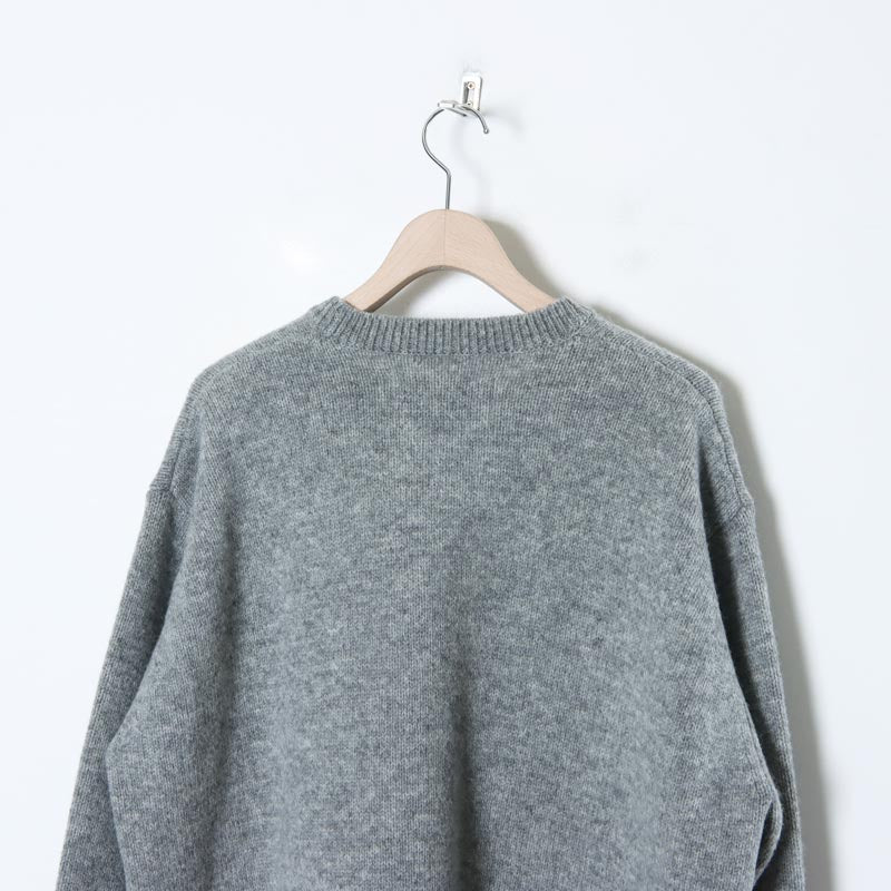 and wander(アンドワンダー) shetland wool sweater 画像22