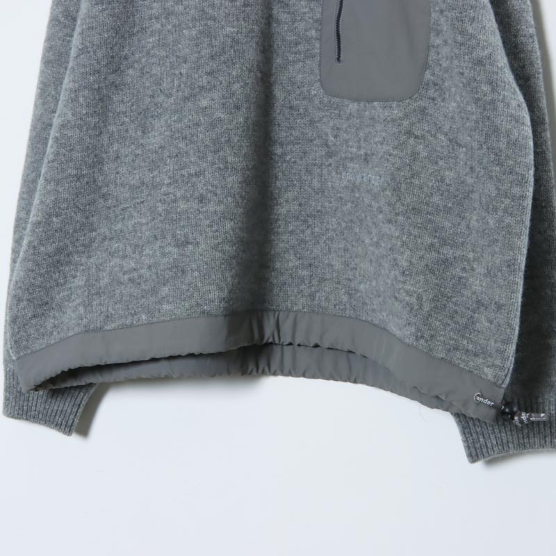 and wander(アンドワンダー) shetland wool sweater 画像24