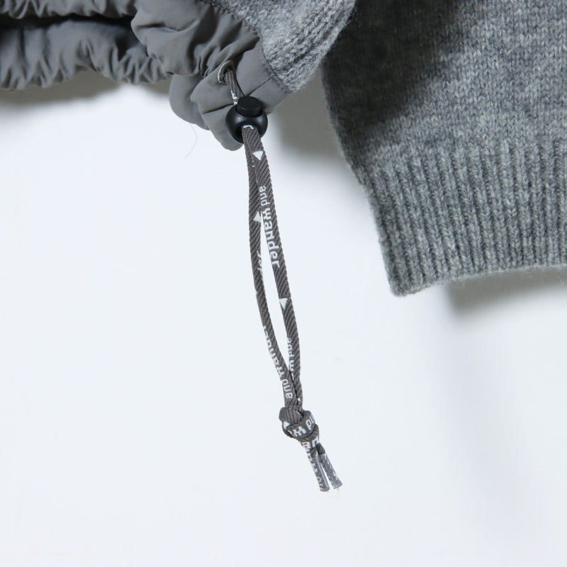 and wander(アンドワンダー) shetland wool sweater 画像25
