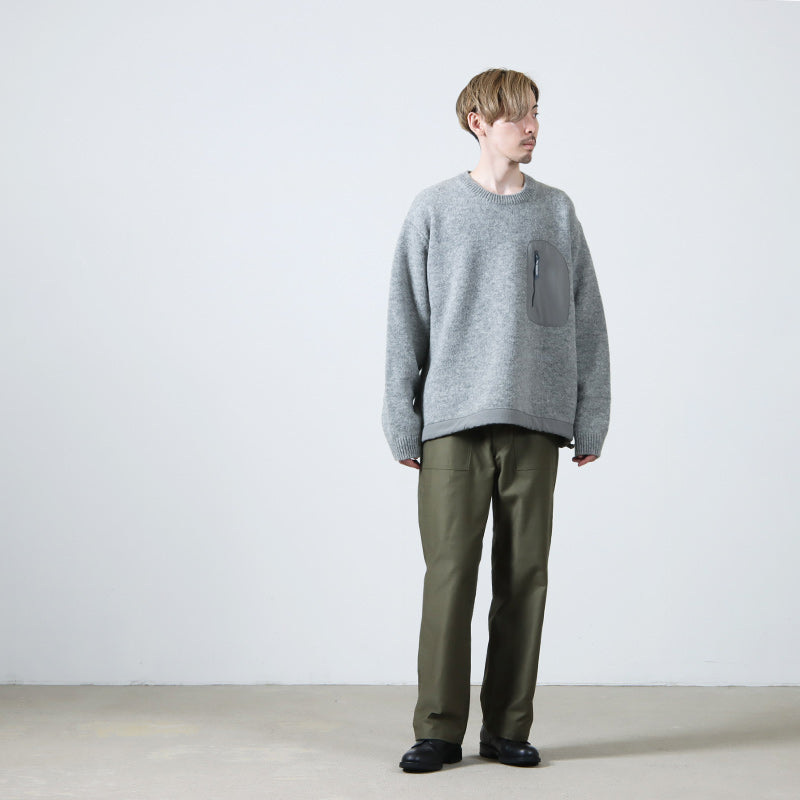 and wander(アンドワンダー) shetland wool sweater 画像15