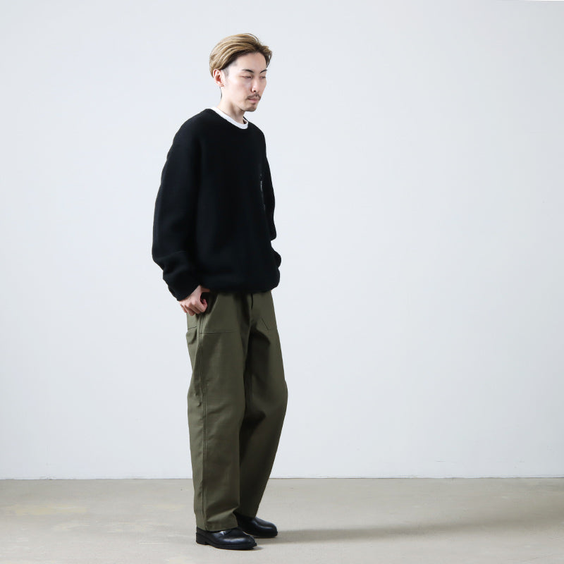 and wander(アンドワンダー) shetland wool sweater 画像18