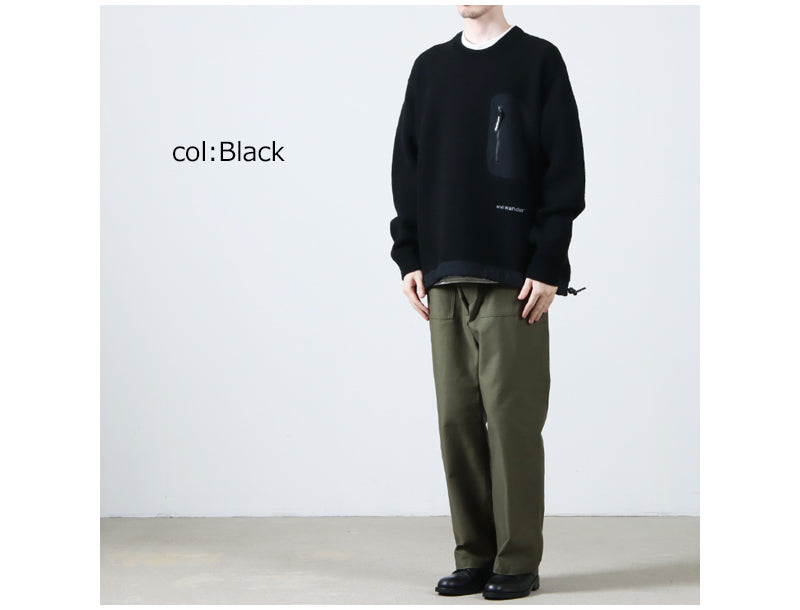 and wander(アンドワンダー) shetland wool sweater 画像20