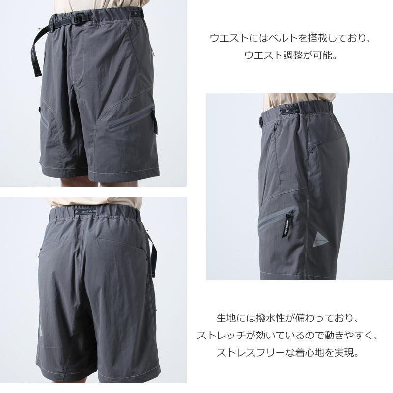 and wander(アンドワンダー) light hike short pants 画像4