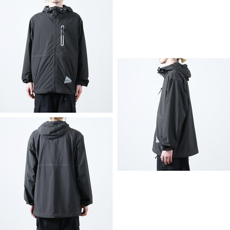and wander(アンドワンダー) gramicci brushed nylon jacket 画像3