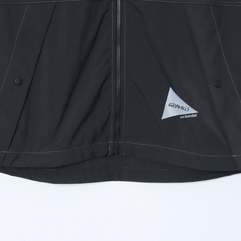 and wander(アンドワンダー) gramicci brushed nylon jacket 画像27