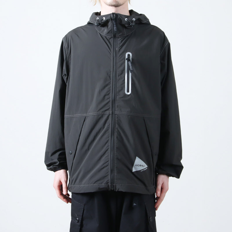 and wander(アンドワンダー) gramicci brushed nylon jacket 画像11