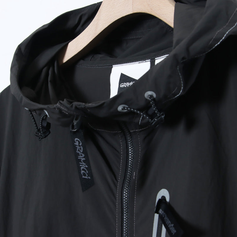 and wander(アンドワンダー) gramicci brushed nylon jacket 画像15