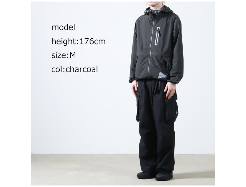 and wander(アンドワンダー) gramicci brushed nylon jacket 画像20