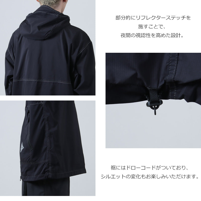 and wander(アンドワンダー) PERTEX wind jacket 画像5