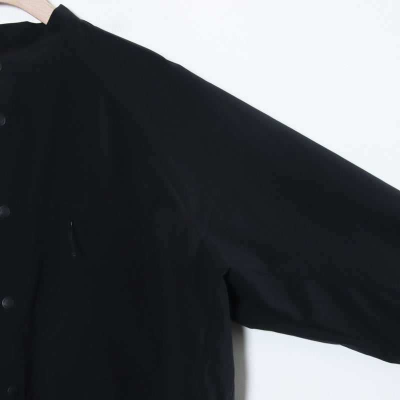 and wander(アンドワンダー) fleece base band collar shirt 画像21