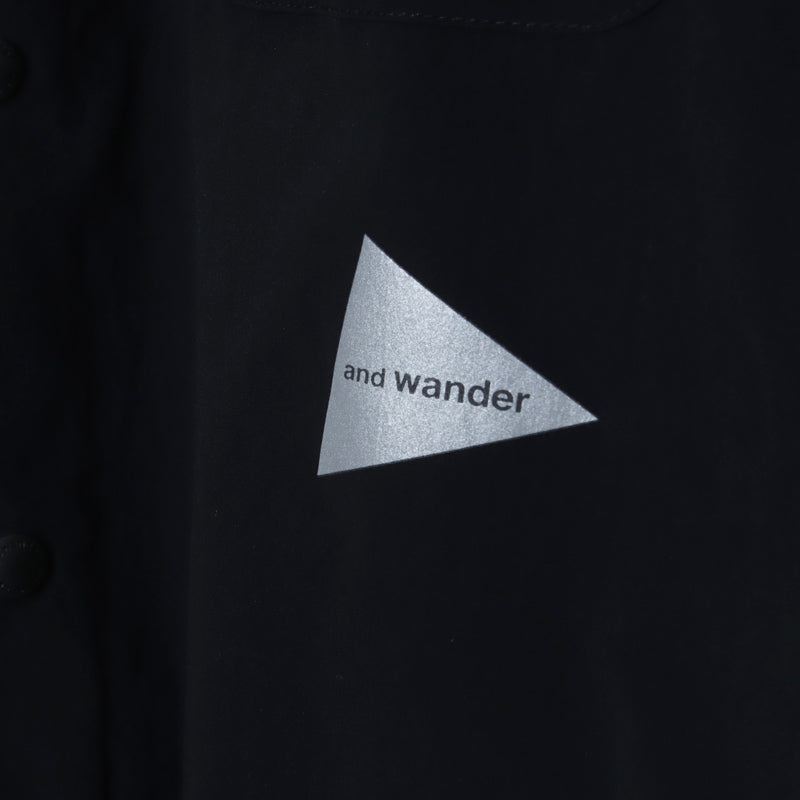 and wander(アンドワンダー) fleece base band collar shirt 画像22