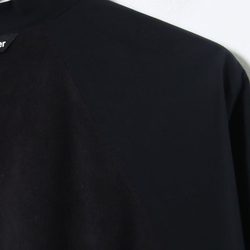 and wander(アンドワンダー) fleece base band collar shirt 画像25