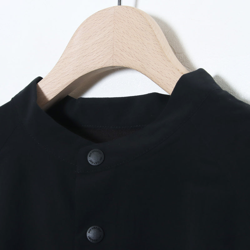 and wander(アンドワンダー) fleece base band collar shirt 画像14