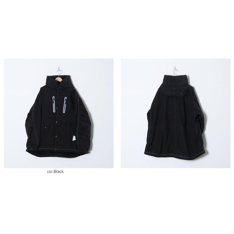 and wander(アンドワンダー) fishtail Octa coat 画像2