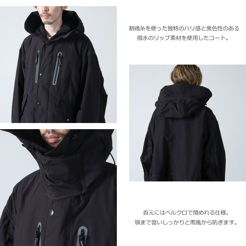 and wander(アンドワンダー) fishtail Octa coat 画像4