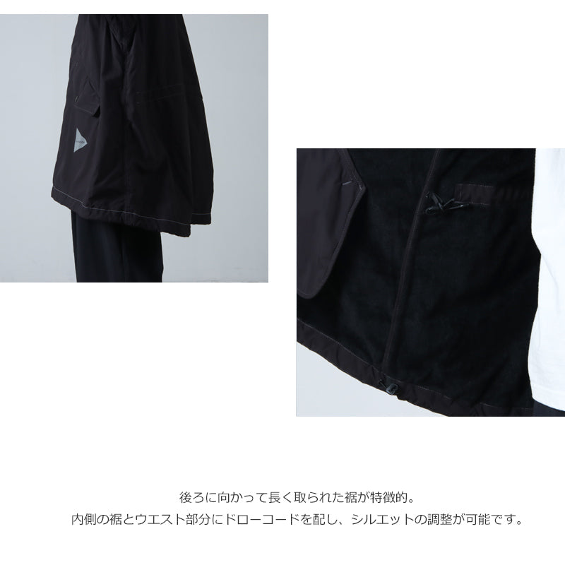 and wander(アンドワンダー) fishtail Octa coat 画像6
