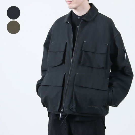 and wander(アンドワンダー) C/PE twill field jacket