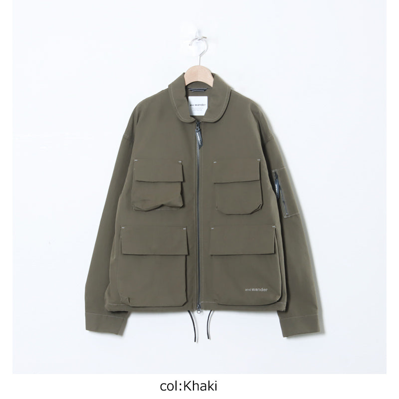 and wander(アンドワンダー) C/PE twill field jacket 画像19