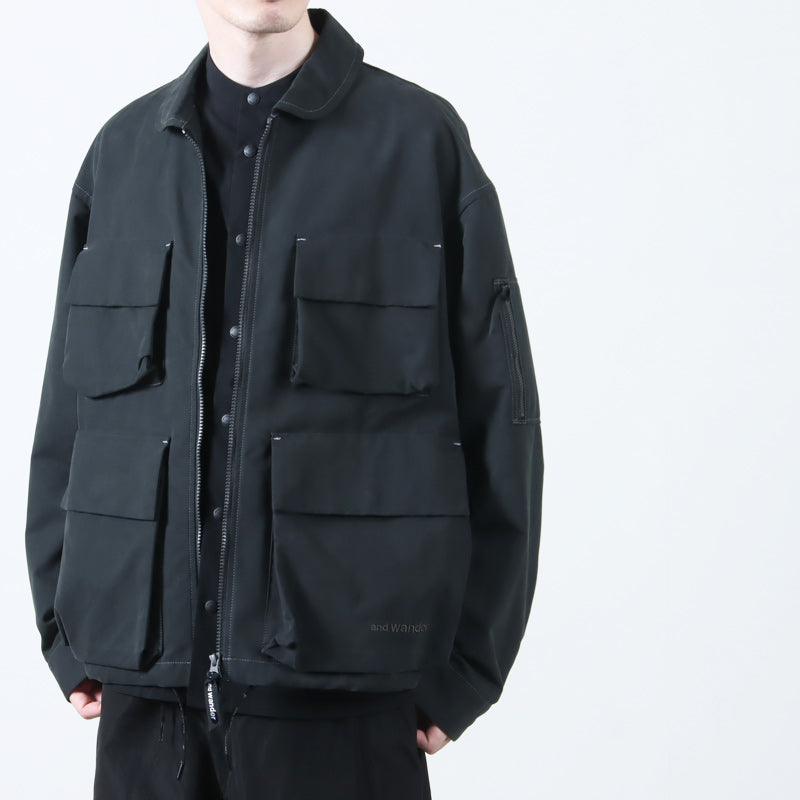 and wander(アンドワンダー) C/PE twill field jacket 画像7