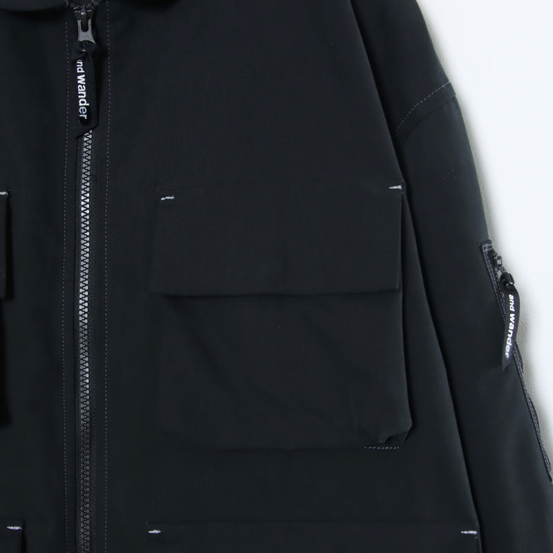 and wander(アンドワンダー) C/PE twill field jacket 画像28