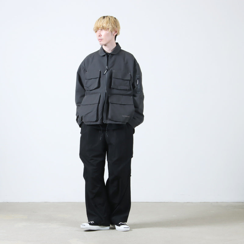and wander(アンドワンダー) C/PE twill field jacket 画像9