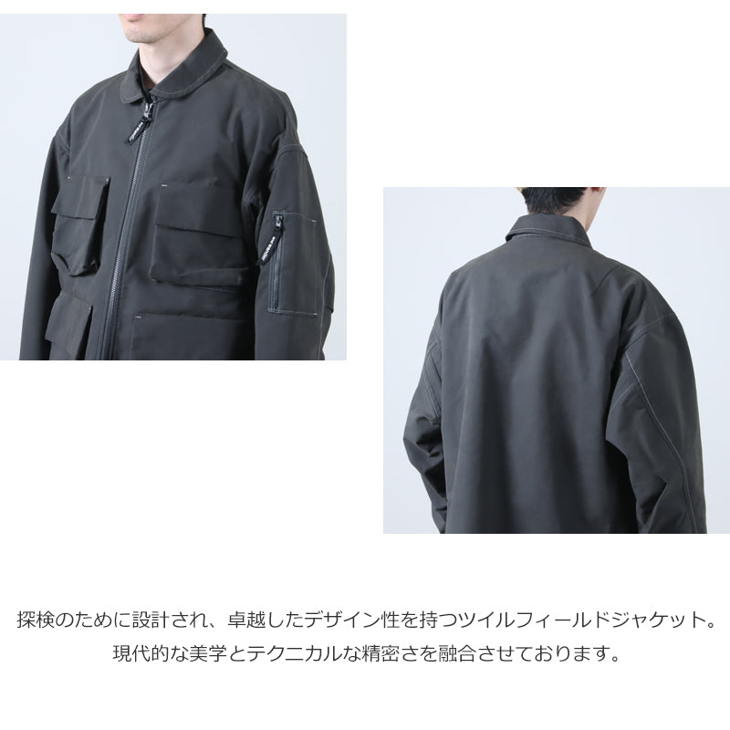 and wander(アンドワンダー) C/PE twill field jacket 画像4