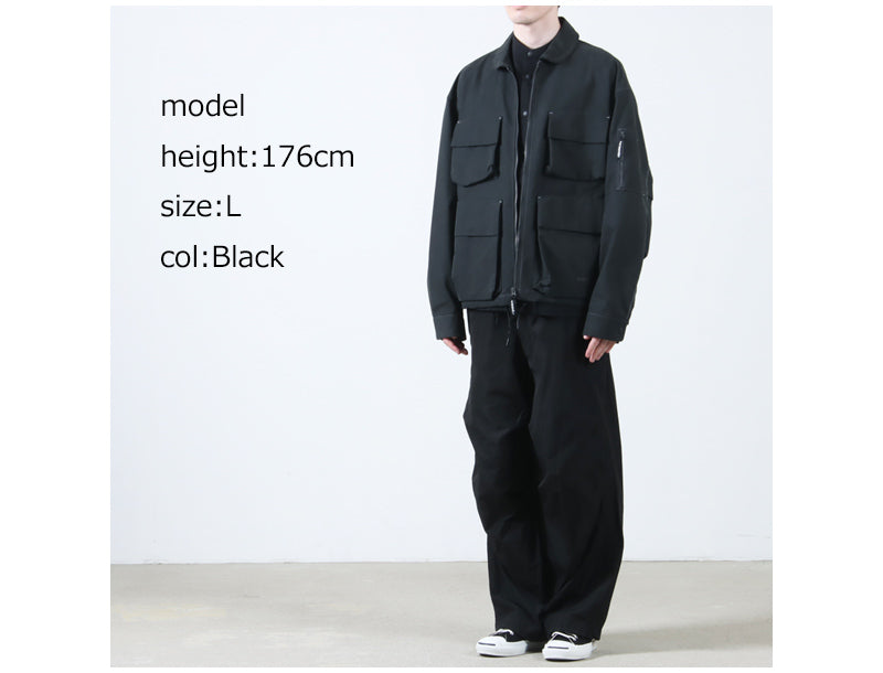 and wander(アンドワンダー) C/PE twill field jacket 画像26
