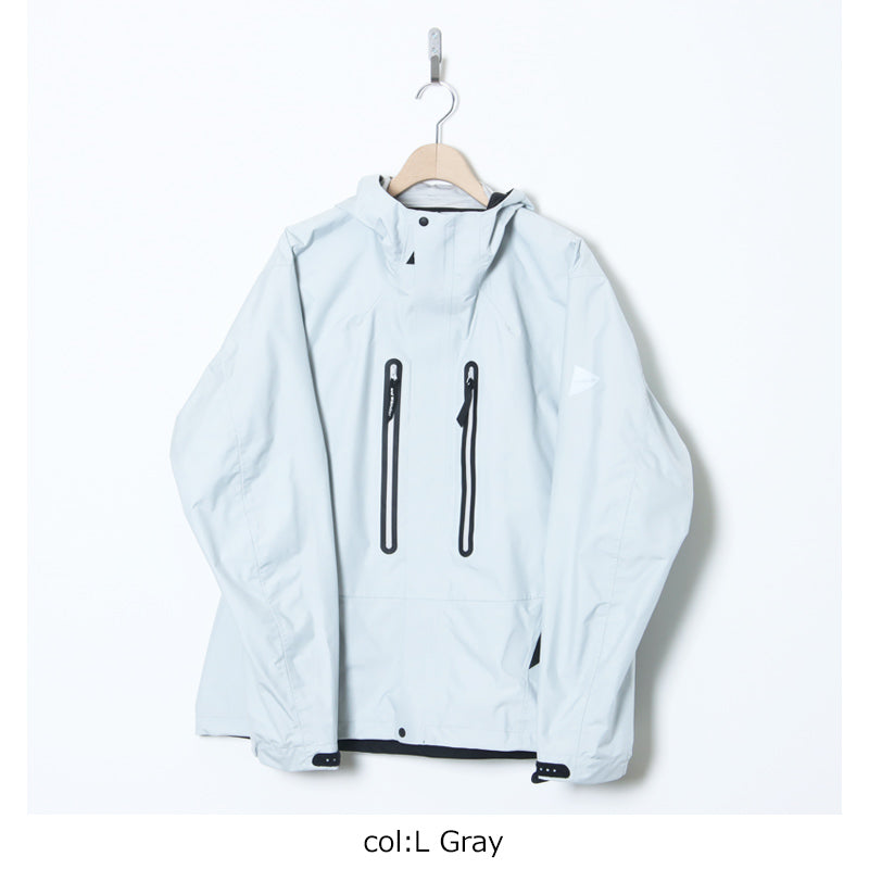 and wander(アンドワンダー) 2.5L hiker rain jacket 画像18