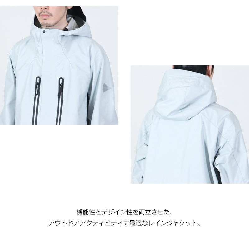 and wander(アンドワンダー) 2.5L hiker rain jacket 画像4