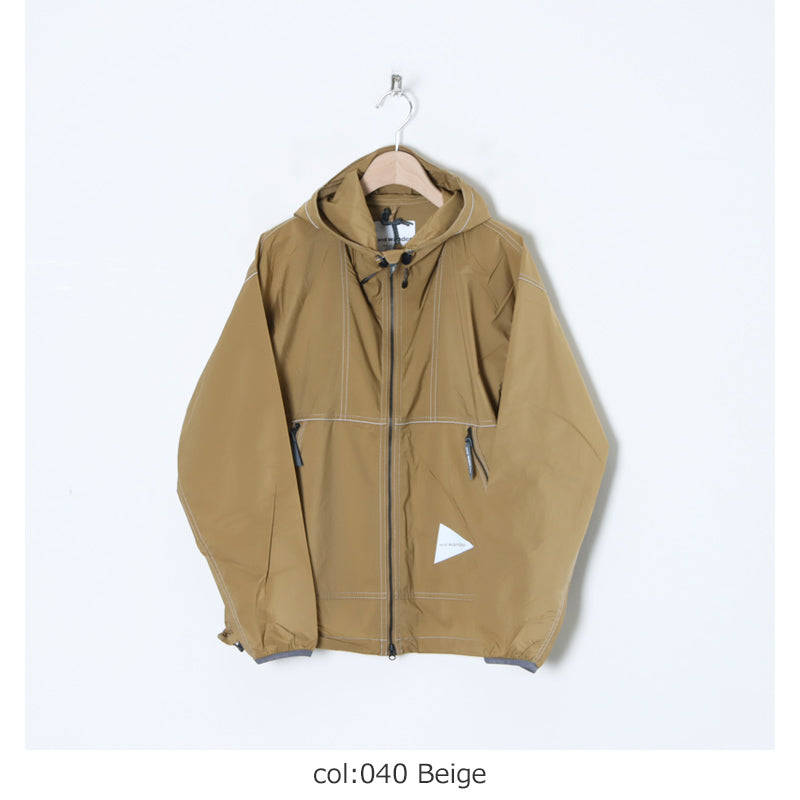 and wander(アンドワンダー) PERTEX wind jacket 画像18