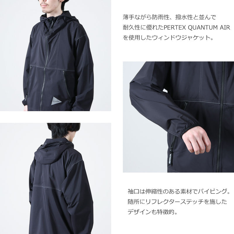 and wander(アンドワンダー) PERTEX wind jacket 画像5