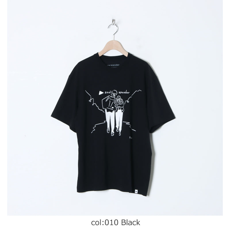 and wander(アンドワンダー) Yu Nagaba printed T 画像18