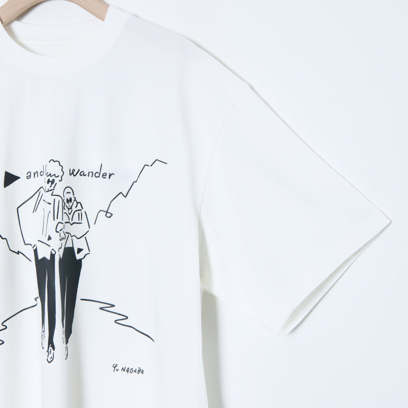 and wander(アンドワンダー) Yu Nagaba printed T 画像28
