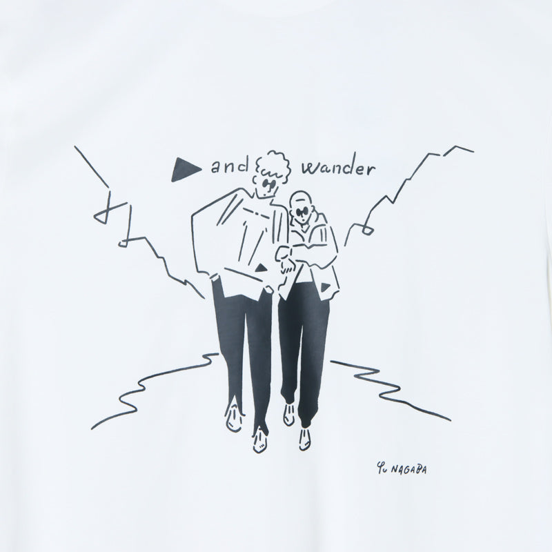 and wander(アンドワンダー) Yu Nagaba printed T 画像29