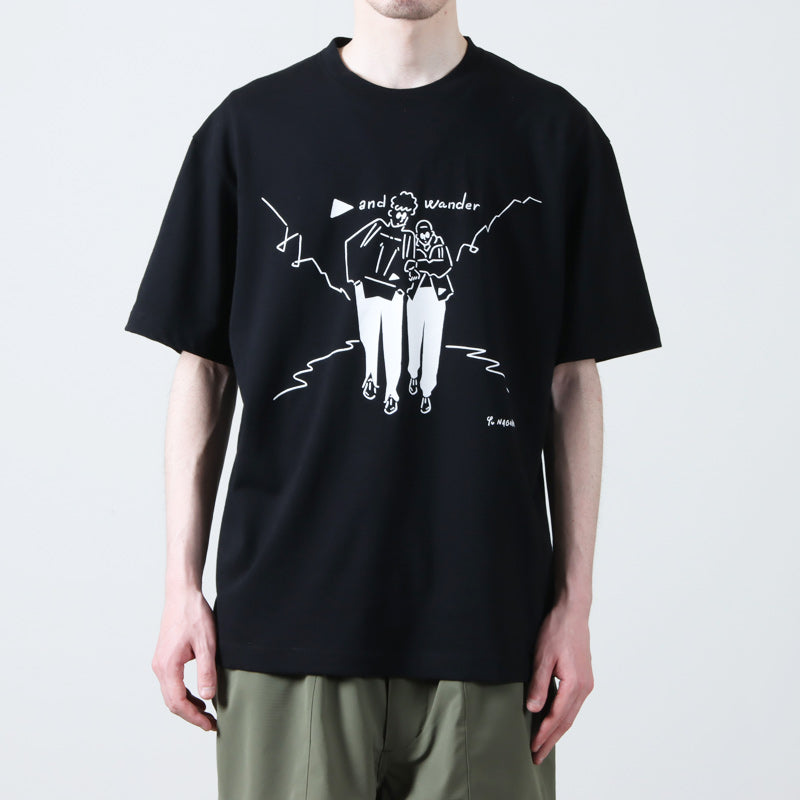 and wander(アンドワンダー) Yu Nagaba printed T 画像14