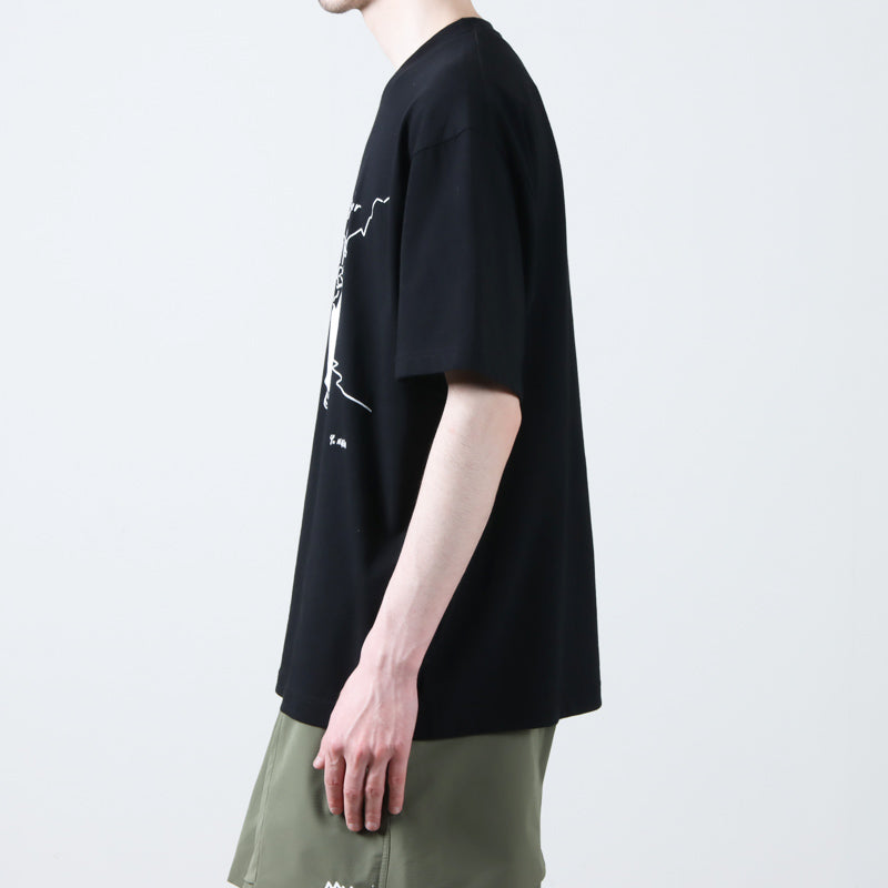 and wander(アンドワンダー) Yu Nagaba printed T 画像15