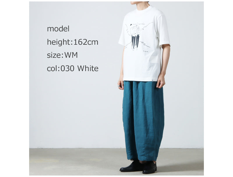 and wander(アンドワンダー) Yu Nagaba printed T 画像24