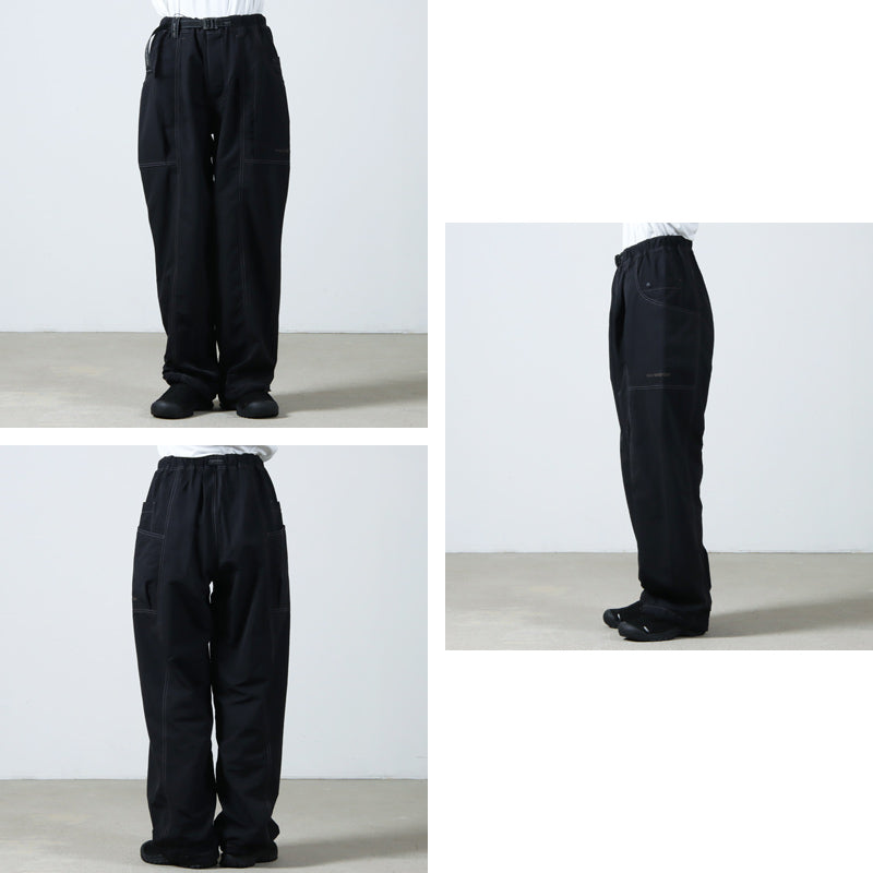and wander(アンドワンダー) crinkled nylon pants 画像4