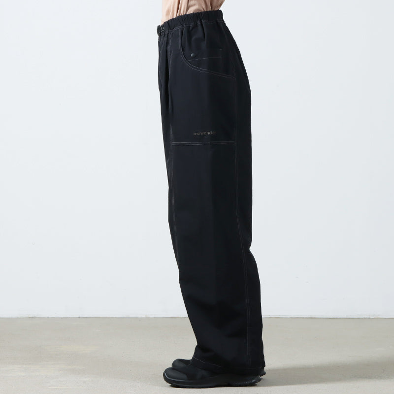 and wander(アンドワンダー) crinkled nylon pants 画像12