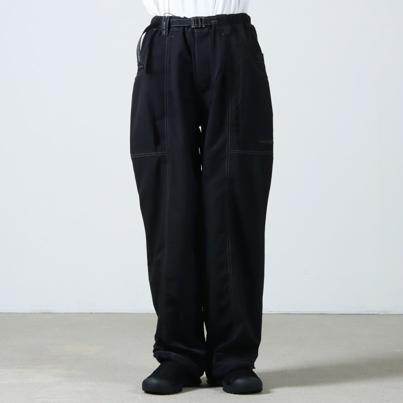 and wander(アンドワンダー) crinkled nylon pants 画像14